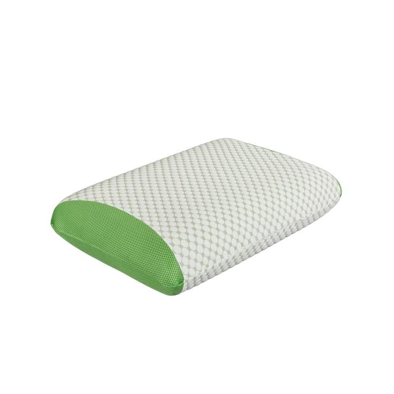 green memory foam pillow